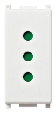 FRUTTO VIMAR PRESA 2P+T 10A DA INCASSO 10/16A 250V SERIE PLANA  BIANCO