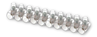 MORSETTI CONTAKT UNIPOLARI A CAPPUCCIO DA Ø10  MM IN STECCHE DA 10 PZ