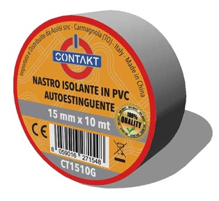 NASTRO ADESIVO ISOLANTE CONTAKT 25MMX25MT GRIGIO