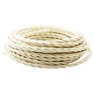 CAVO TRECCIA 3X0.75 AVORIO BOBINA 10MT FAI