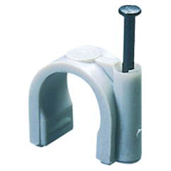 FISSACAVI GEWISS IN PLASTICA CON CHIODO INCORPORATO Ø31-32 MM PZ.100