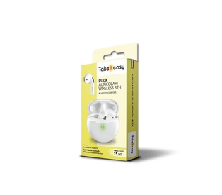 AURICOLARE TAKE IT EASY PUCK EARPHONES BLUETOOTH WIRELESS 