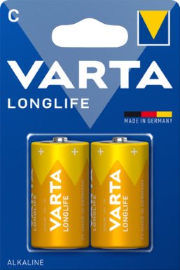 PILE VARTA ALKALINE LONGLIFE TORCIA D  BL. 2 4120