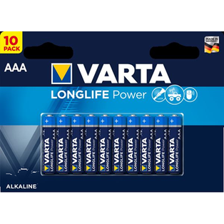 PILE VARTA ALKALINE LONGLIFE POWER MINISTILO AAA BL.10 4903B10