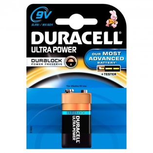 PILE DURACELL ALKALINE 9V BL.1 MN1604U
