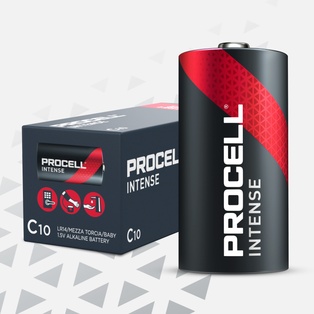 PILE DURACELL PROCELL ALKALINE MEZZA TORCIA  C 1.5V CONF. PZ.10 (PREZZO A PILA)