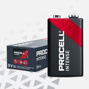 PILE DURACELL PROCELL ALKALINE  9V CONF. PZ. 10 ( PREZZO A PILA)