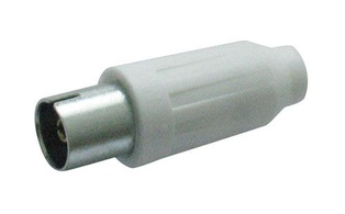 PRESA COASSIALE A VITE TV 9,5MM 75OHM  BIANCA