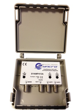 AMPLIFICATORE PALO 3 INGR.VHF-UHF-UHF 20DB 108DBUV LTE SYNCRO