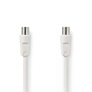 CAVO NEDIS COASSIALE ANTENNA DA SPINA TV A SPINA TV BIANCO - 1.5MT 