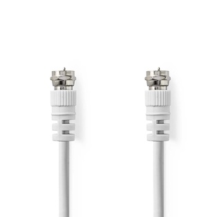 CAVO NEDIS COASSIALE SATELLITARE DA SPINA F A SPINA F BIANCO - 1.5 MT 