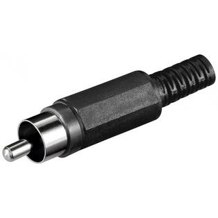 62650 ADATTATORE  PRESA RCA NERO