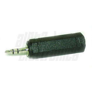 ADATTATORE AUDIO DA SPINA JACK 3,5 STEREO A PRESA JACK 6,3 STEREO ALPHA