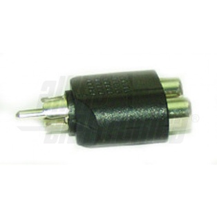 ADATTATORE DA SPINA PHONO RCA A 2 PRESE PHONO RCA ALPHA