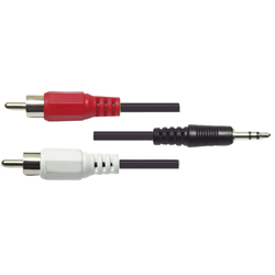 CAVO AUDIO MATSUYAMA JACK STEREO 3.5 SPINA - 2 SPINA  RCA PLACCATO NICKEL 3MT