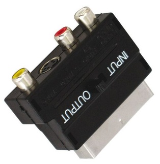 ADATTATORE ECO SCART-3 PR.RCA-1 PR. S-VHS IM-OUT
