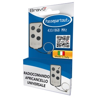 90502199 RADIOCOMANDO UNIVERSALE AUTOAPP.RADIOFREQ. 433/868 MHZ BRAVO