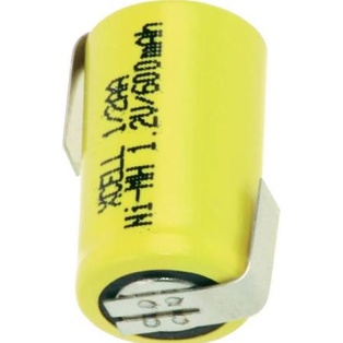 BATTERIA  NI-MH 1/2AA 500MAH C/LAMELLE A SALDARE