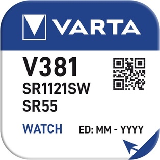 PILE VARTA PER OROLOGIO SILVER OXIDE BL. 1 V381/SR1120SW