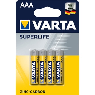 PILE VARTA ZINCO CARBONE  SUPERLIFE  MINISTILO AAA BL.4 2003