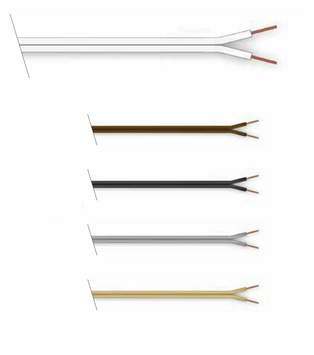 CAVO ELETTRICO PIATTINA COSTA STRETTA 2X 0.50  MARRONE 100 MT.  IMQ