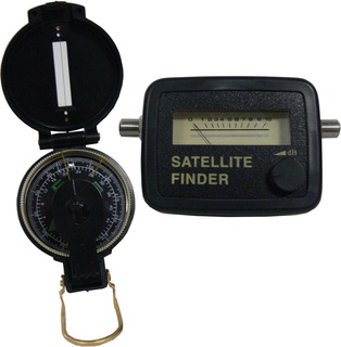 MISURATORE DI SEGNALE SATELLITARE C/BUSSOLA SYNCRO