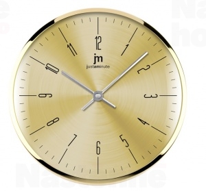 OROLOGIO PARETE QUARZO IN ALLUMINIO GOLD 26CM LOWELL