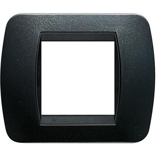 LIVING INT - PLACCA 2P PLASTICA ACCIAIO S.