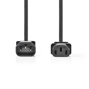 CAVO NEDIS DI ALIMENTAZIONE DA SPINA IEC320 C-14 A PRESA IEC320 C-13 - 2MT. 