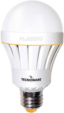 ALADINO LED LAMP 10W (70W LIGHT) A65, E27, NATURAL (4000K), 270° TECNOWARE