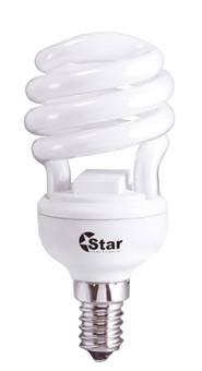 LAMPADA BASSO CONSUMO MICRO SPIRALE 12W 6500K CLASSE A E14 ROHS  STAR