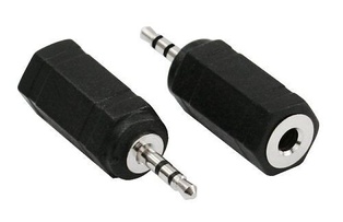ADATTATORE SPINA    DIAM.2.5 STEREO/PRESA DIAM. 3.5 STEREO  STAR