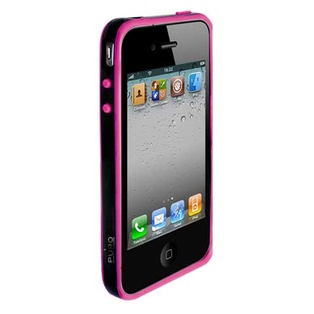 PURO COVER  IPHONE 4  BUMPER   ROSA/TRASPARENTE