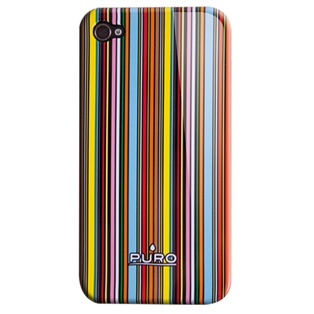 PURO COVER  IPHONE 4 ''LINE '' ROSA/VERDE
