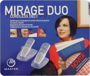 TELEFONO CORDLESS MASTER ARGENTO